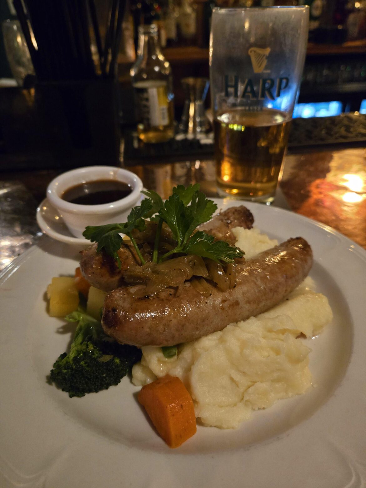Bangers & Mash from P.J O'Brien - $20