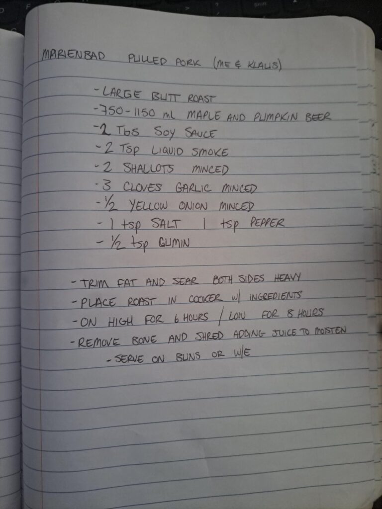 Recipes for the homies