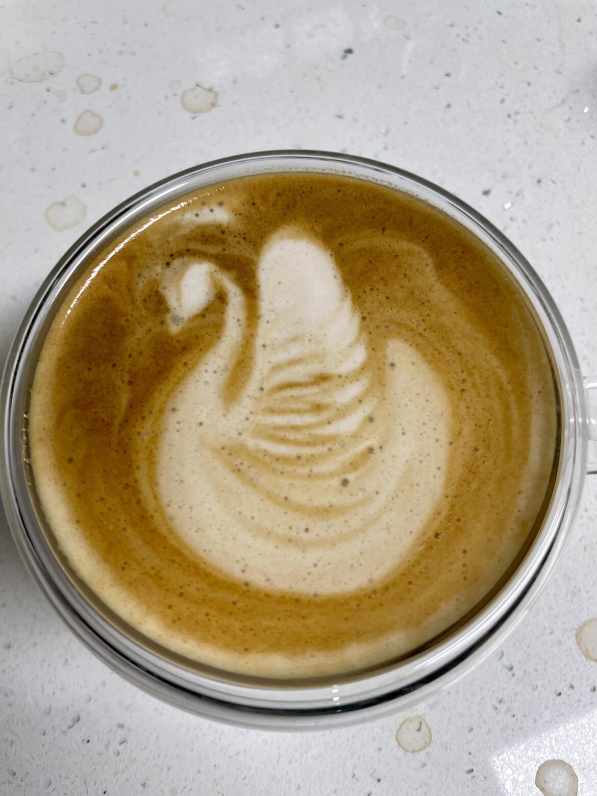 Hazelnut mocha with almond milk