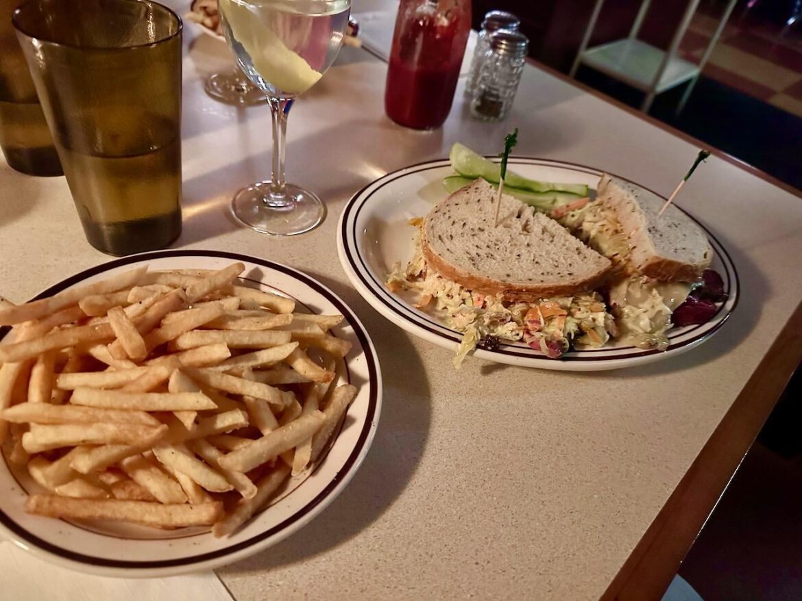 The Westlake with a Side of Fries and a wet martini — Belle's Bagels on York in HLP