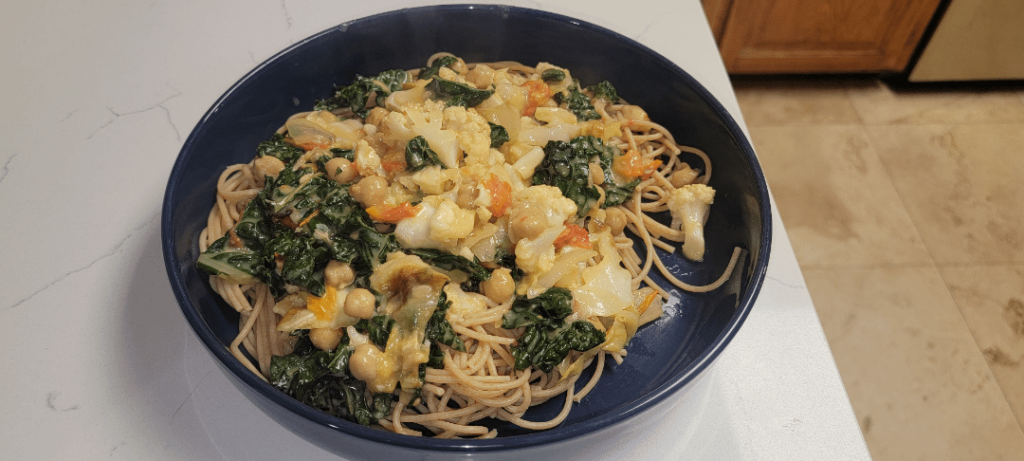 Tuscan chickpea pasta