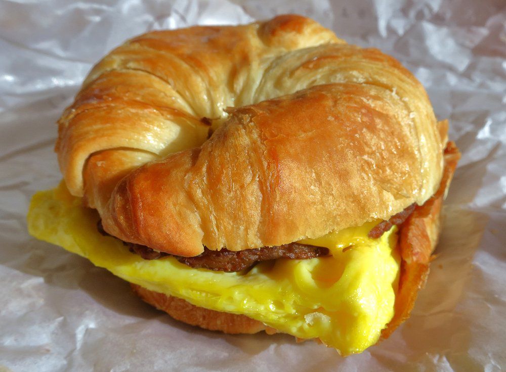 The Best Fast-Food Breakfast Sandwiches, Ranked Burger King Croissan