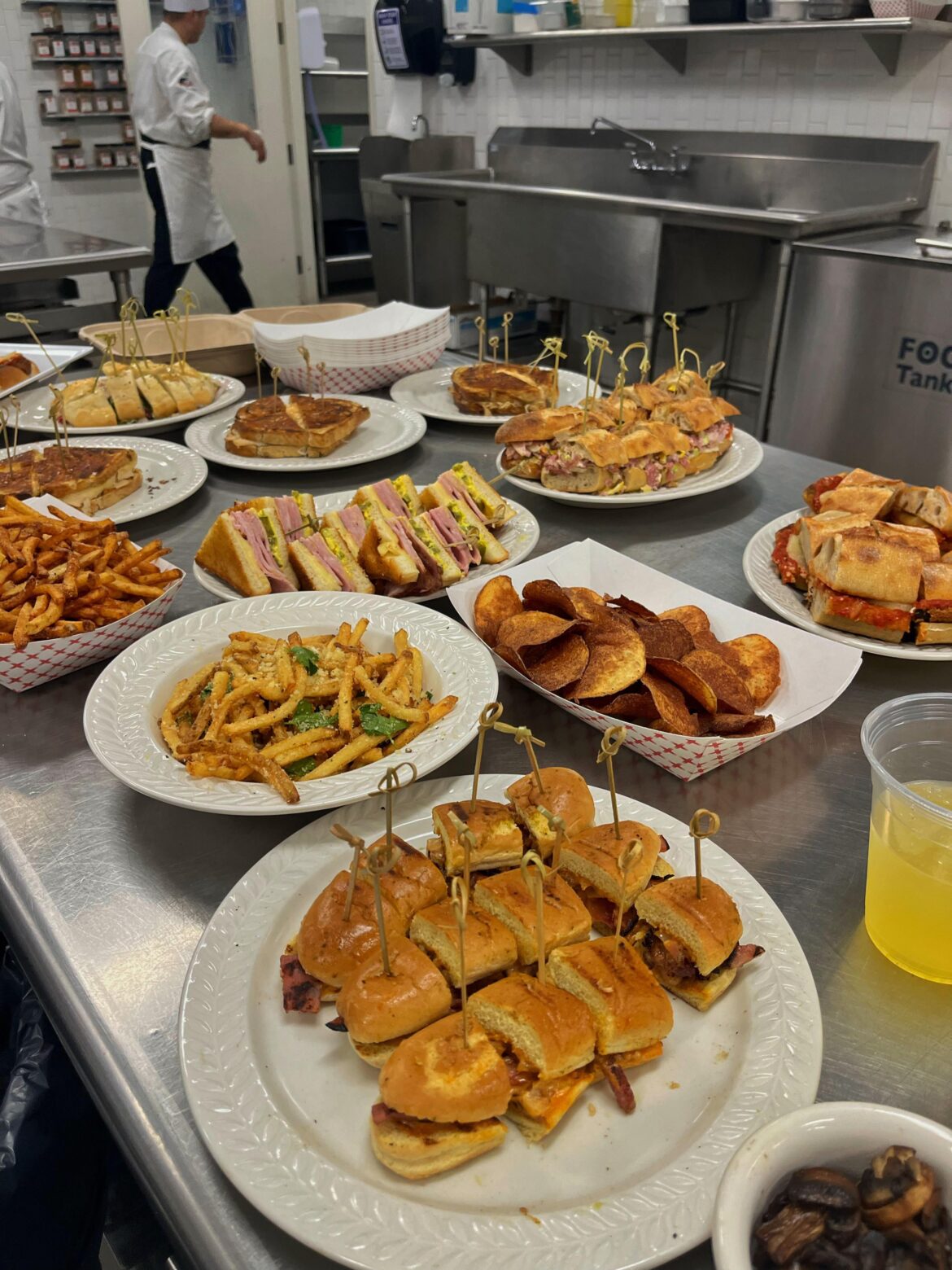 sandwich night at culinary school