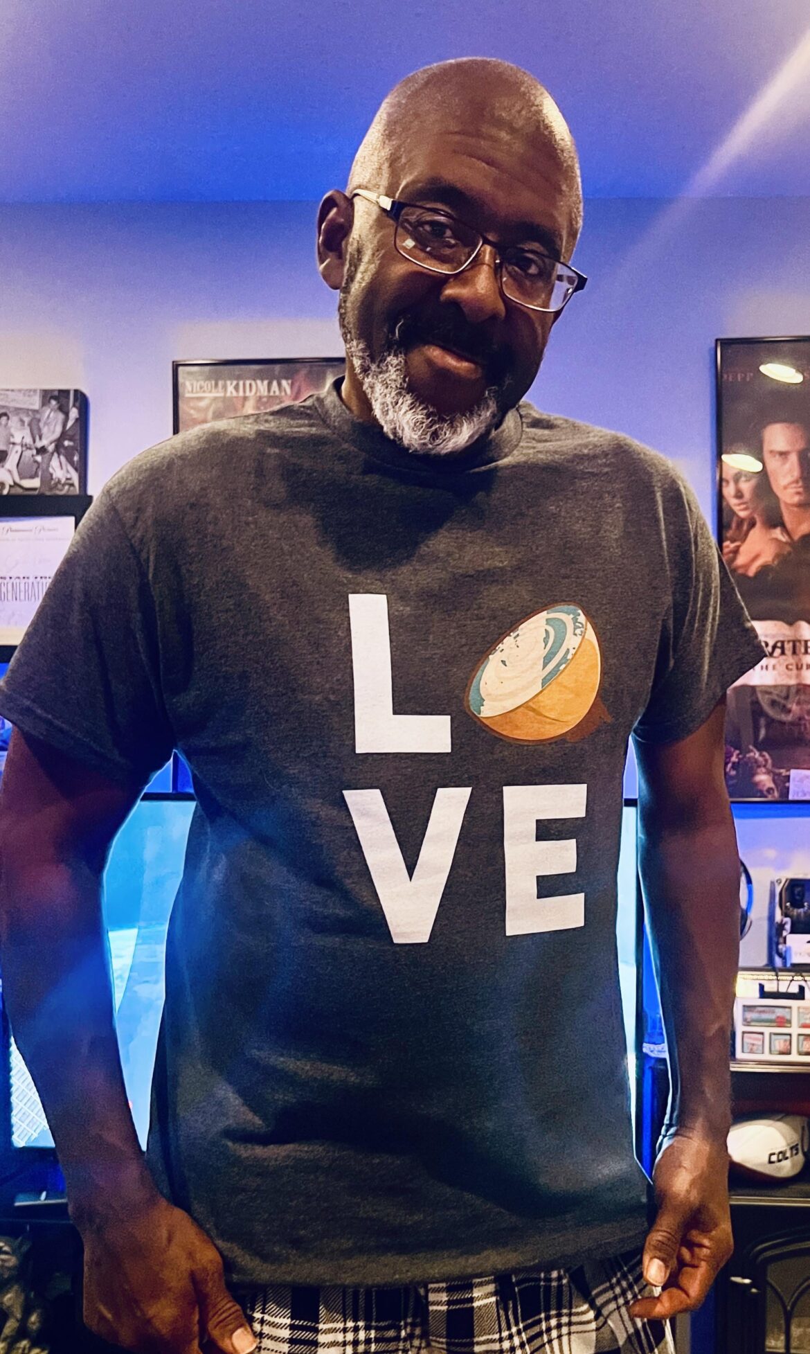 My dad’s onion shirt he got for Christmas.