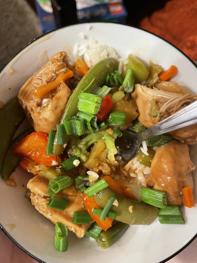 Slow Cooker Teriyaki Chicken, ~ 609 Cals/48g Protein