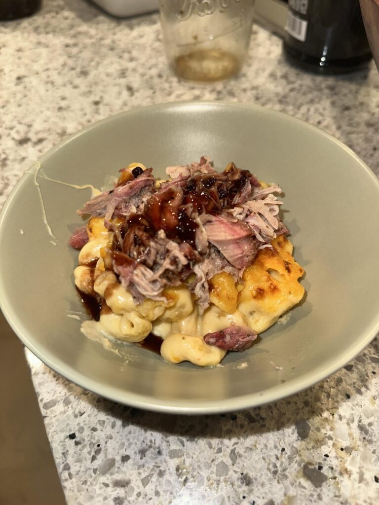 BBQ Blackberry Pulled Pork Mac n Cheese BBQ Blackberry Pulled Pork Mac n Cheese