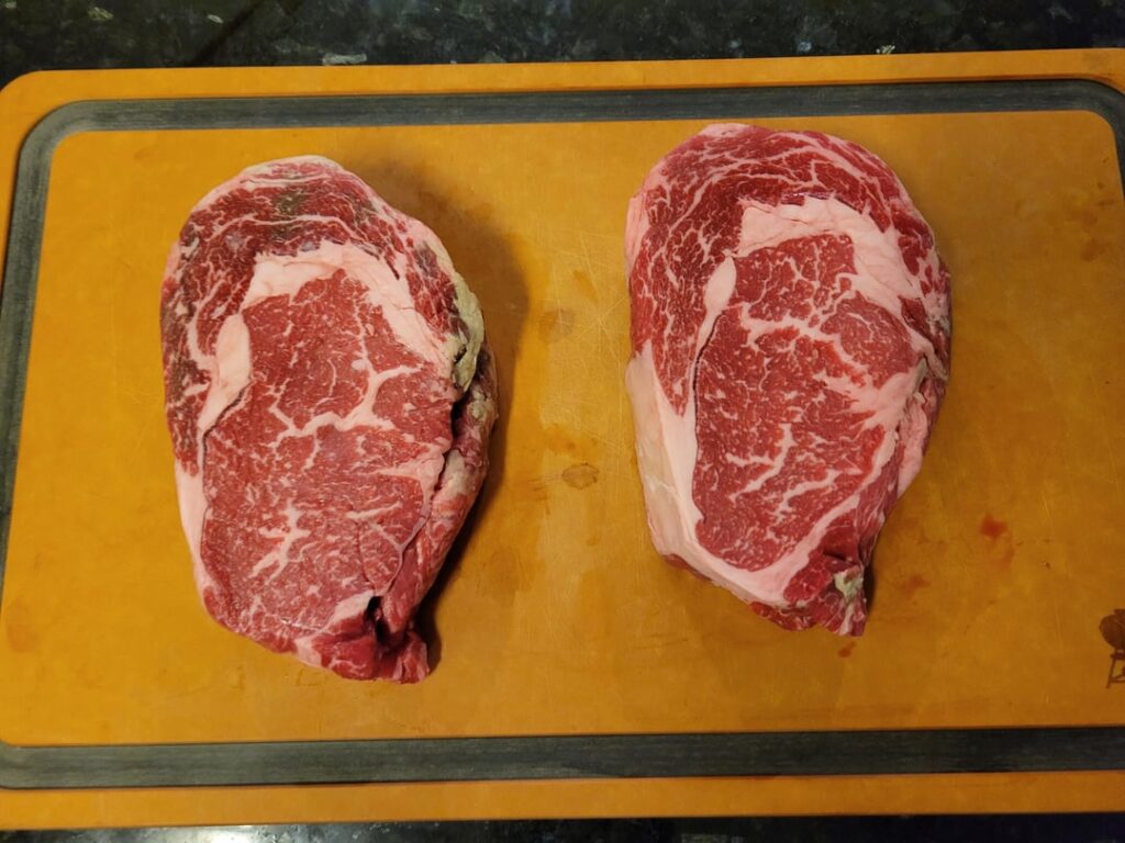 First steak night in a while