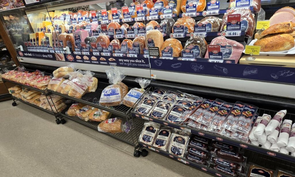 Turkey and roast beef and Swiss today for lunch