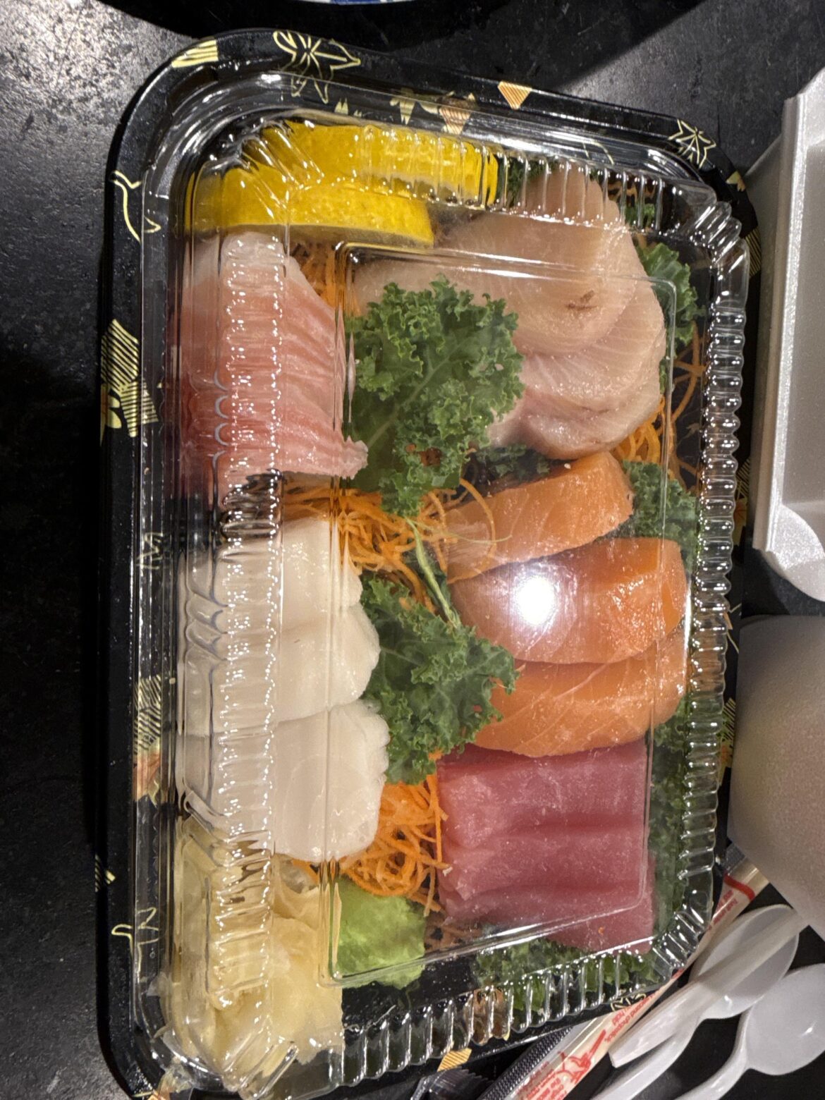 Local sushi place. 21$ take out