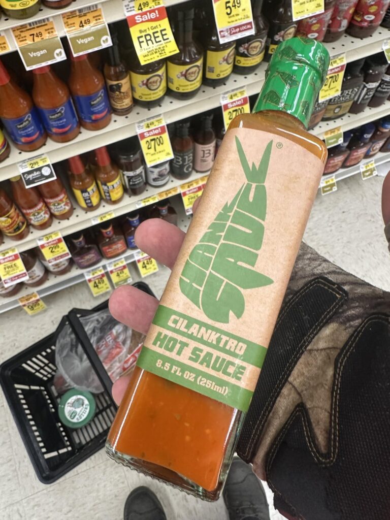 i habitually take a walk down the hotsauce aisle whenever i visit a grocery store and for a couple of months this bottle has been looking at me. anyone got a take on it?