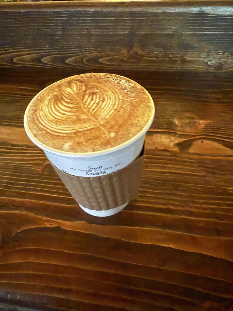 Gingerbread latte, Sawada Coffee, Chicago, IL