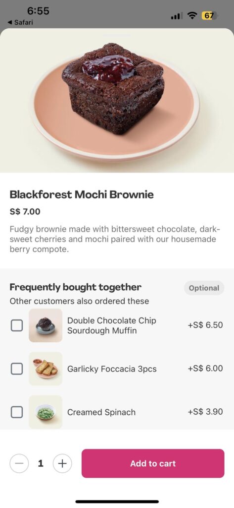 estimated calories in this blackforest mochi brownie? :)