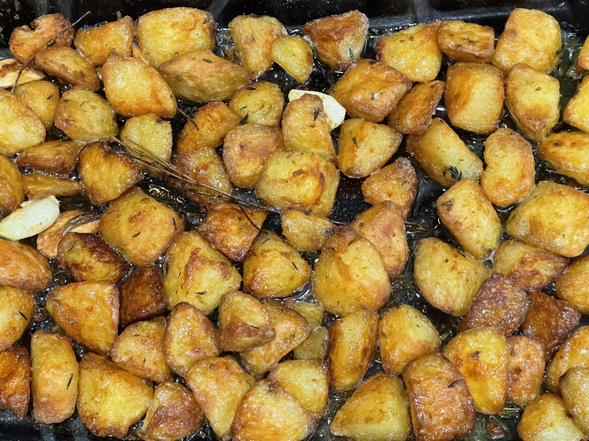 Crispy roasted potatoes