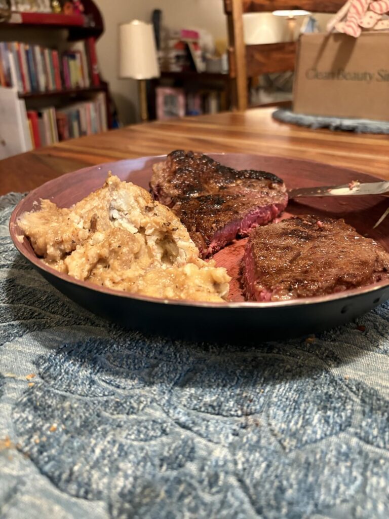 My friend says my steak is raw AF. What do you think?