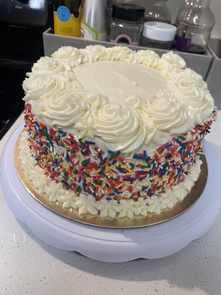 My first layer cake was a huge success!