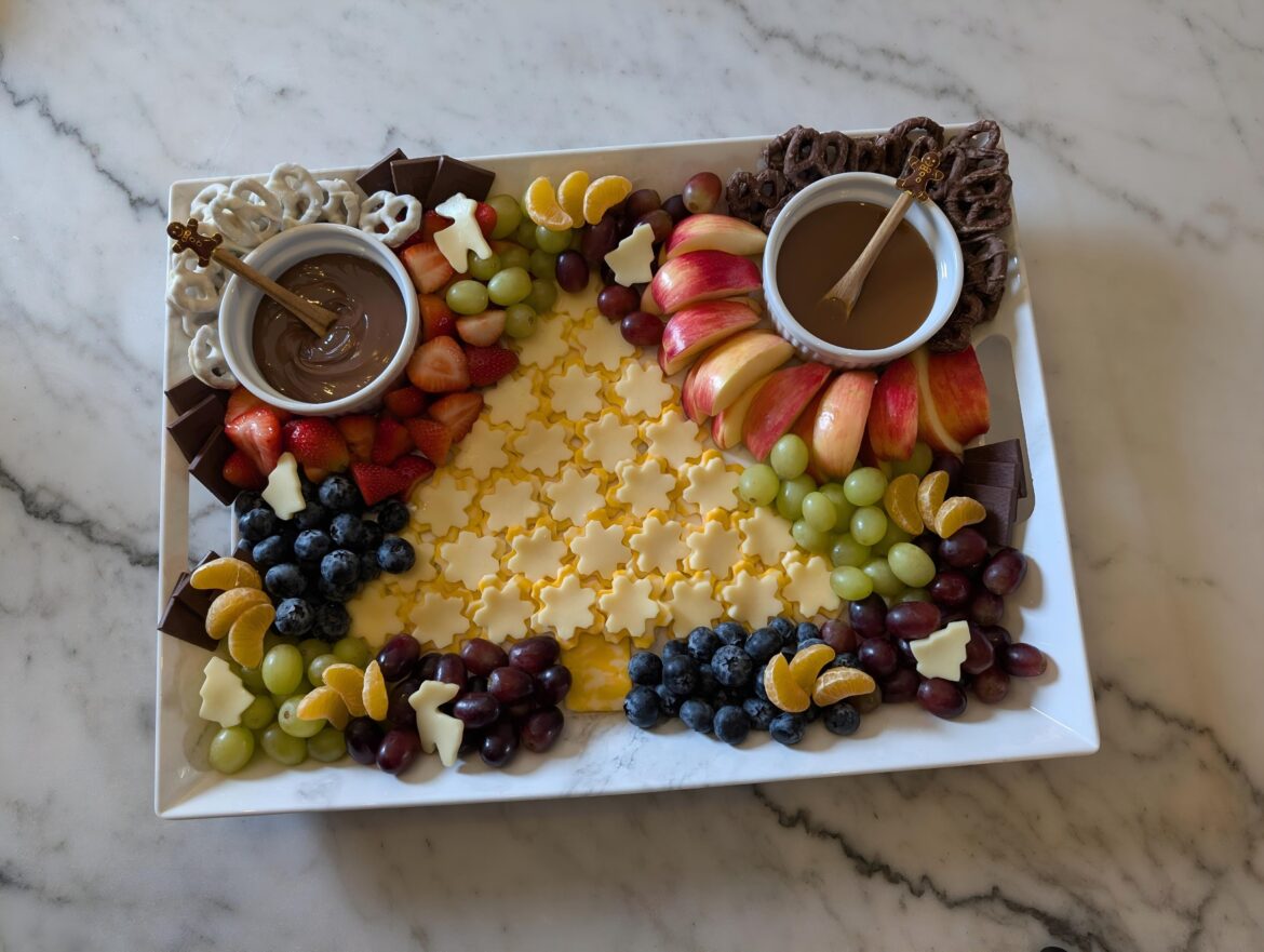 Board I made for a kids Christmas party