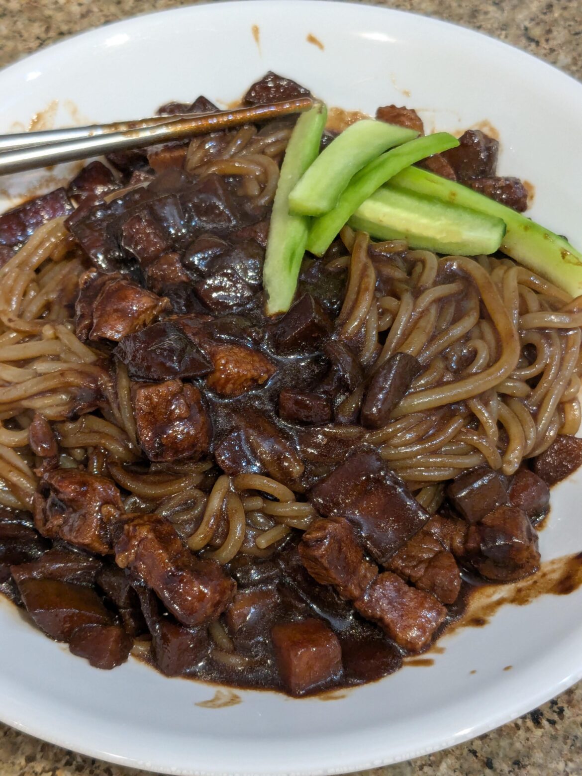 My first homemade jjajangmyeon