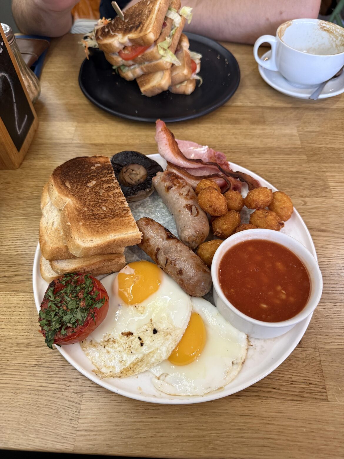 Mildly hungover breakfast this morning. Any notes?