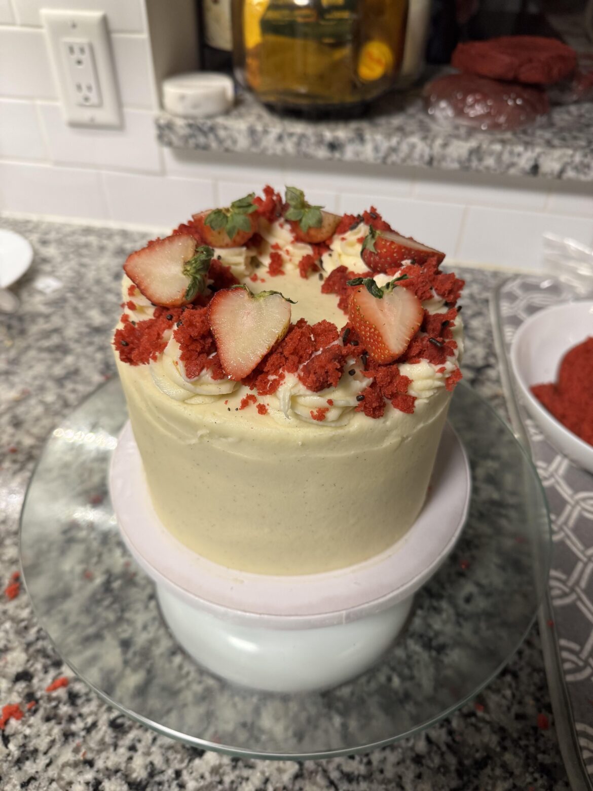 My friend baked this cake for me and is refusing to accept money for it. Can some professional bakers chime in and tell me how much they would charge for something like this so I can sneak the money to him?