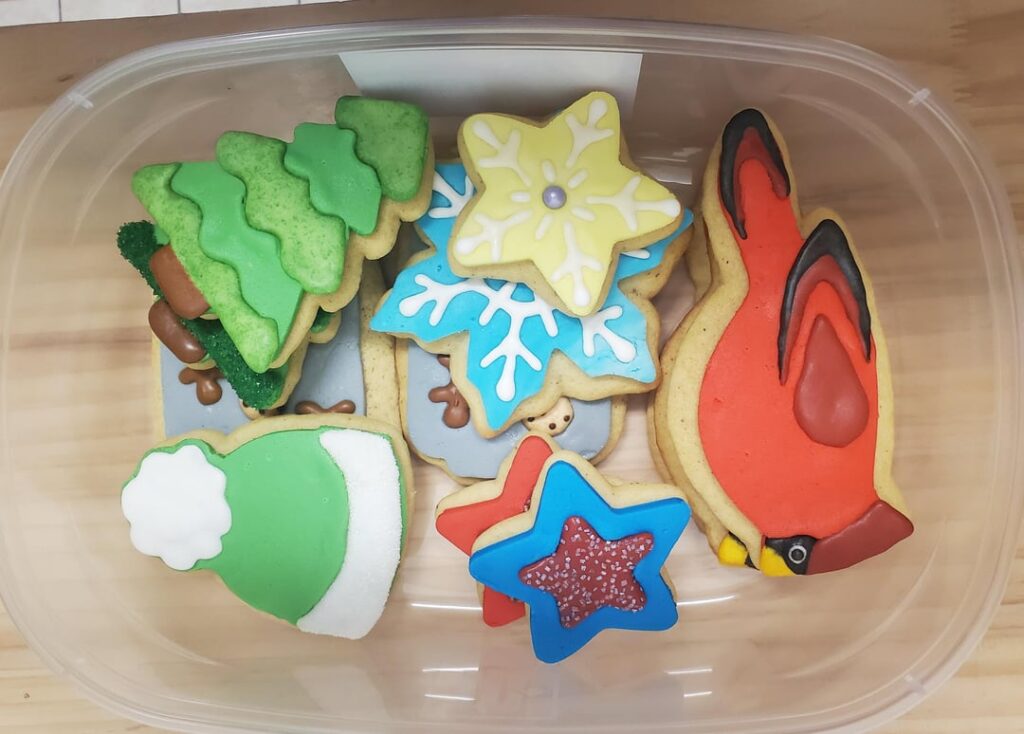 Rolled buttercream with royal icing transfers!