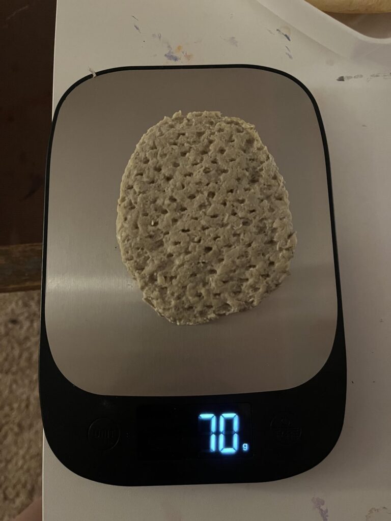 calorie count for cooked turkey burger patty and half of hamburger bun? trying to fit late night snack into meal plan