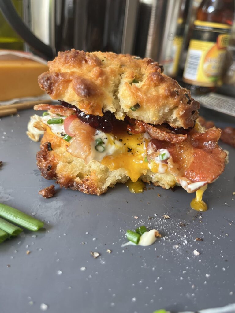 Homemade cheddar biscuits