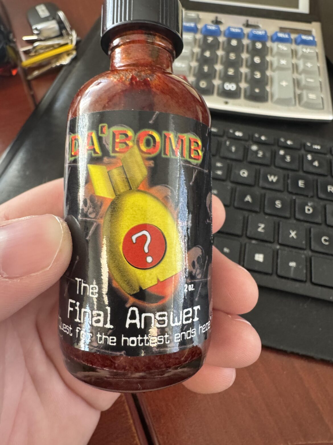 Just came in.  This is going right in the chicken vindaloo tonight.  Look upon my works, ye mighty, and despair.