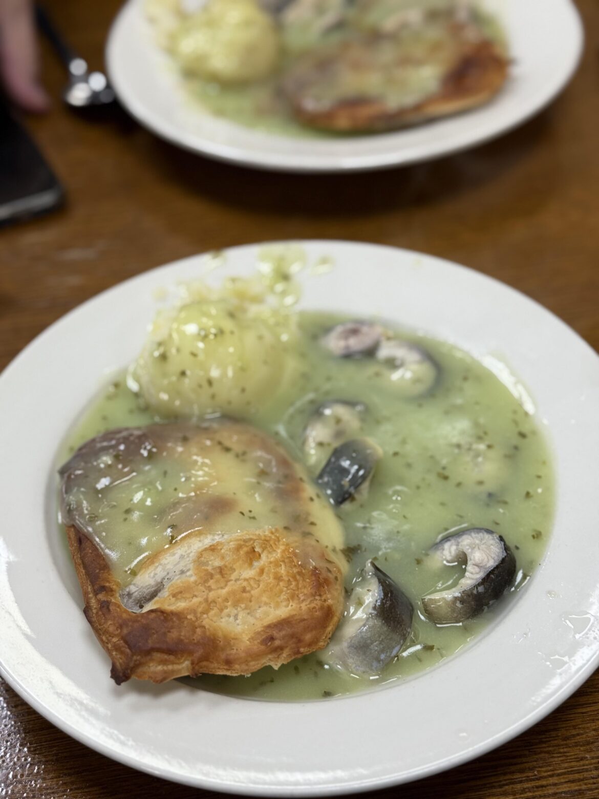 Pie mash liquor and eels Pie mash liquor and eels