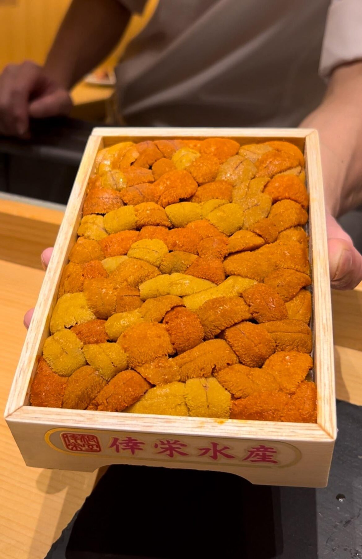 A beautiful box of uni