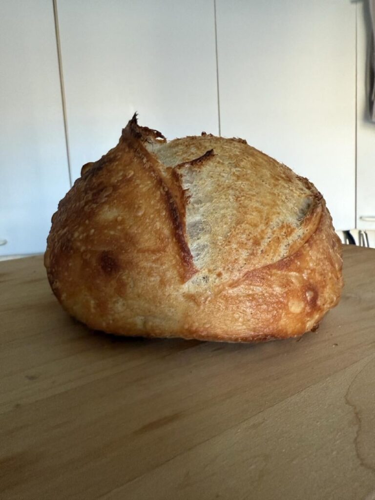 First loaf with baking shell