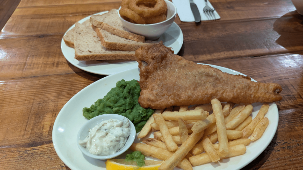 Fish and chips from Premier Inn, Horsham North. Thoughts?