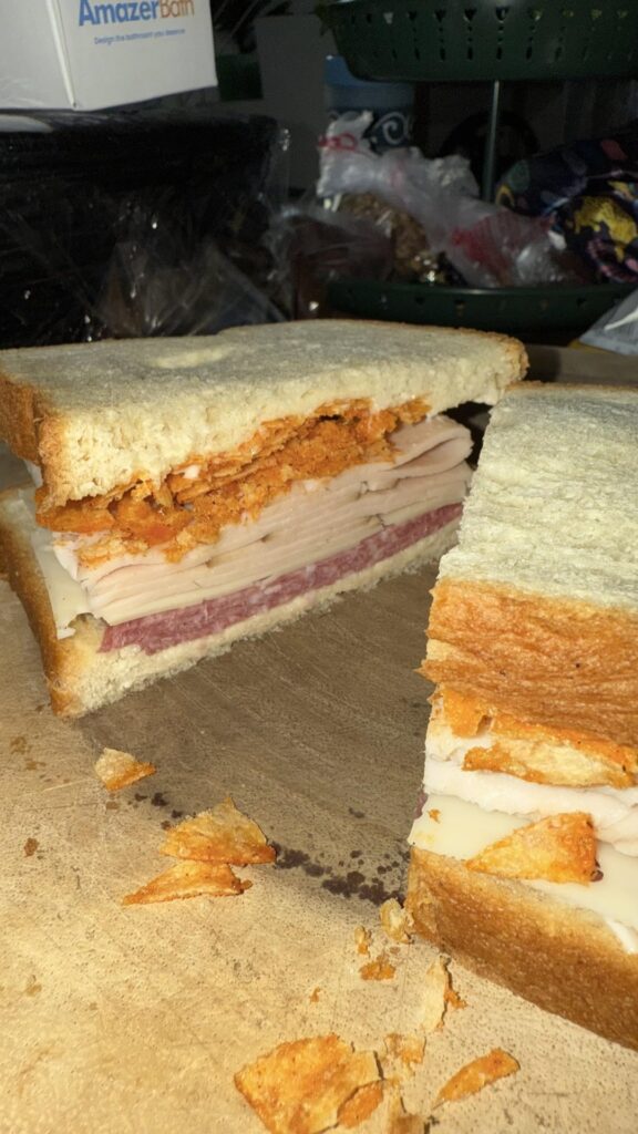 Clearance sandwich, wish me luck