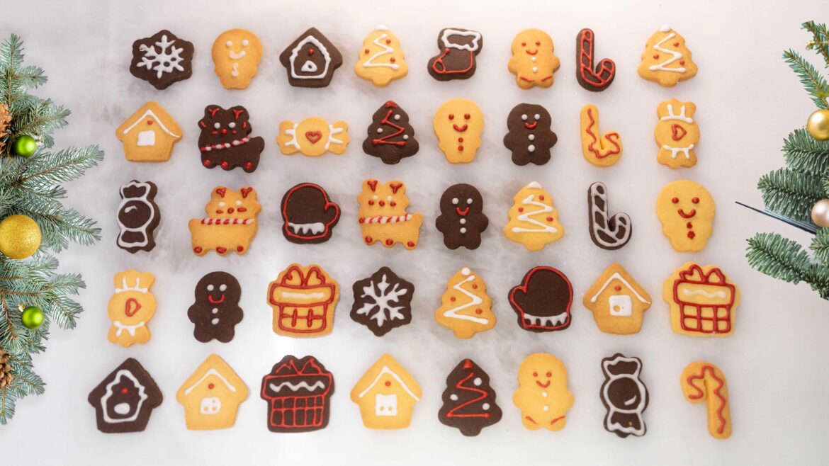 Wife made a really cool box set of Christmas Cookies :D