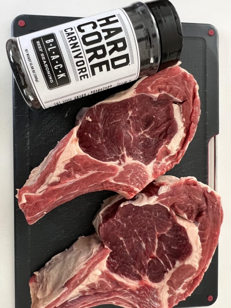 Reverse seared cattleman’s cutlet!