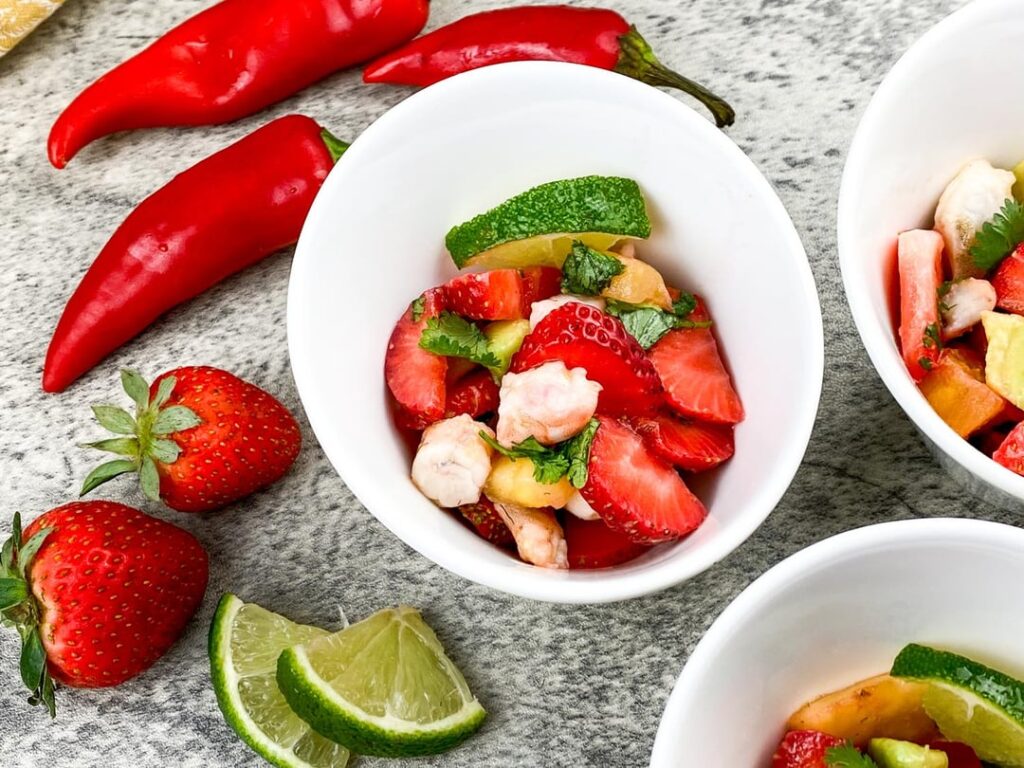 Strawberry Shrimp Ceviche