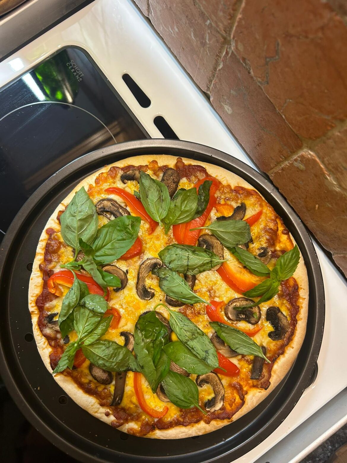 Homemade pizza always tastes better