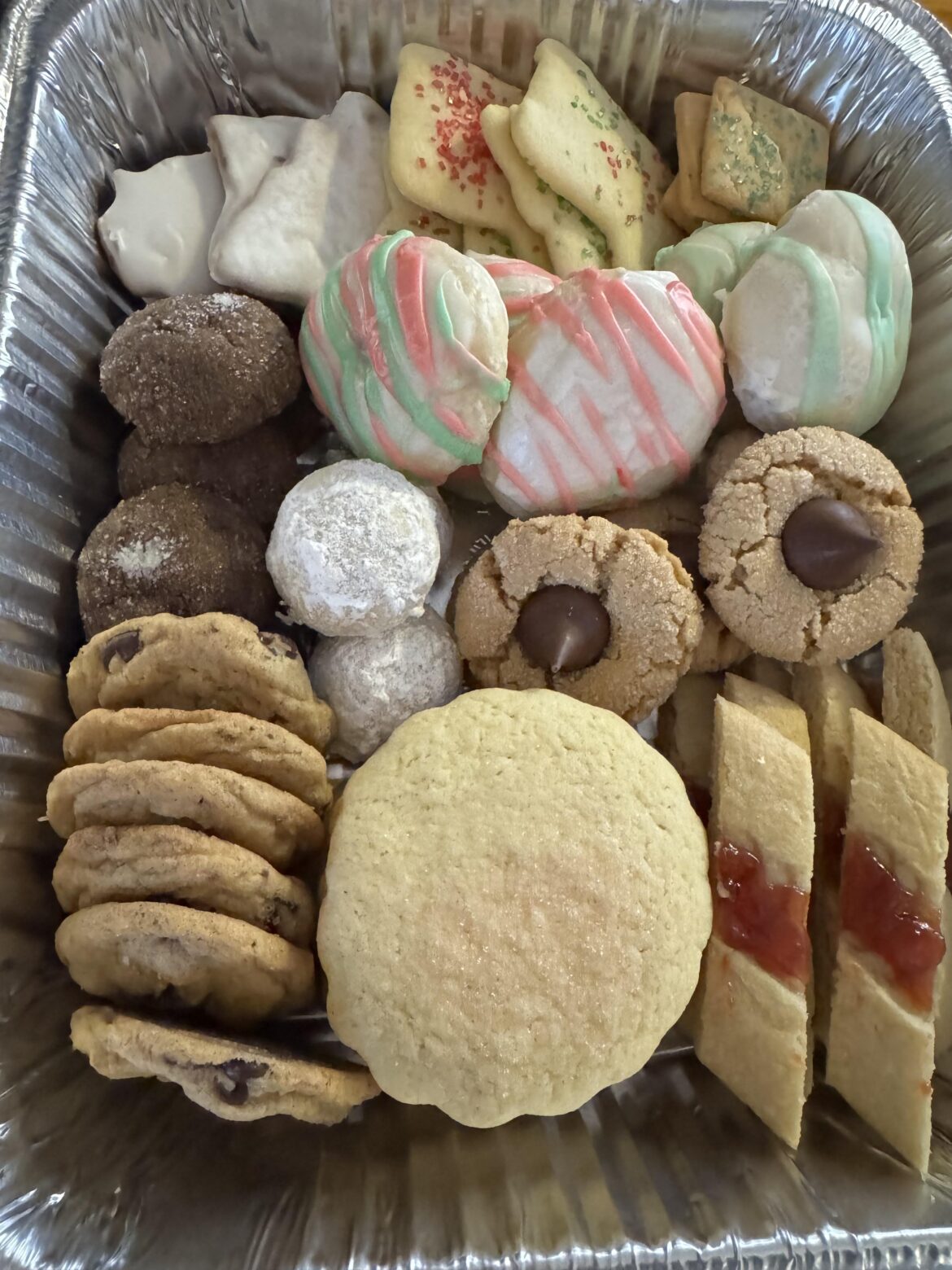 My basic cookie box, looks so plain compared to what I see from y’all, but I’m really proud.