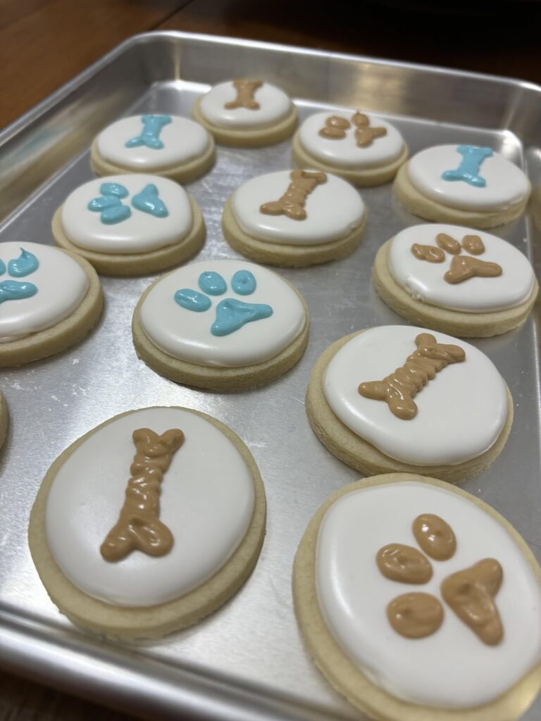Made some cookies for a lunch tomorrow with my dog rescue!