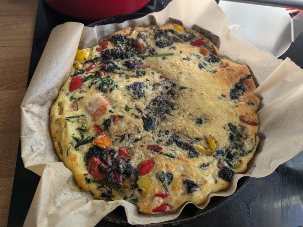 Leftover breakfast frittata