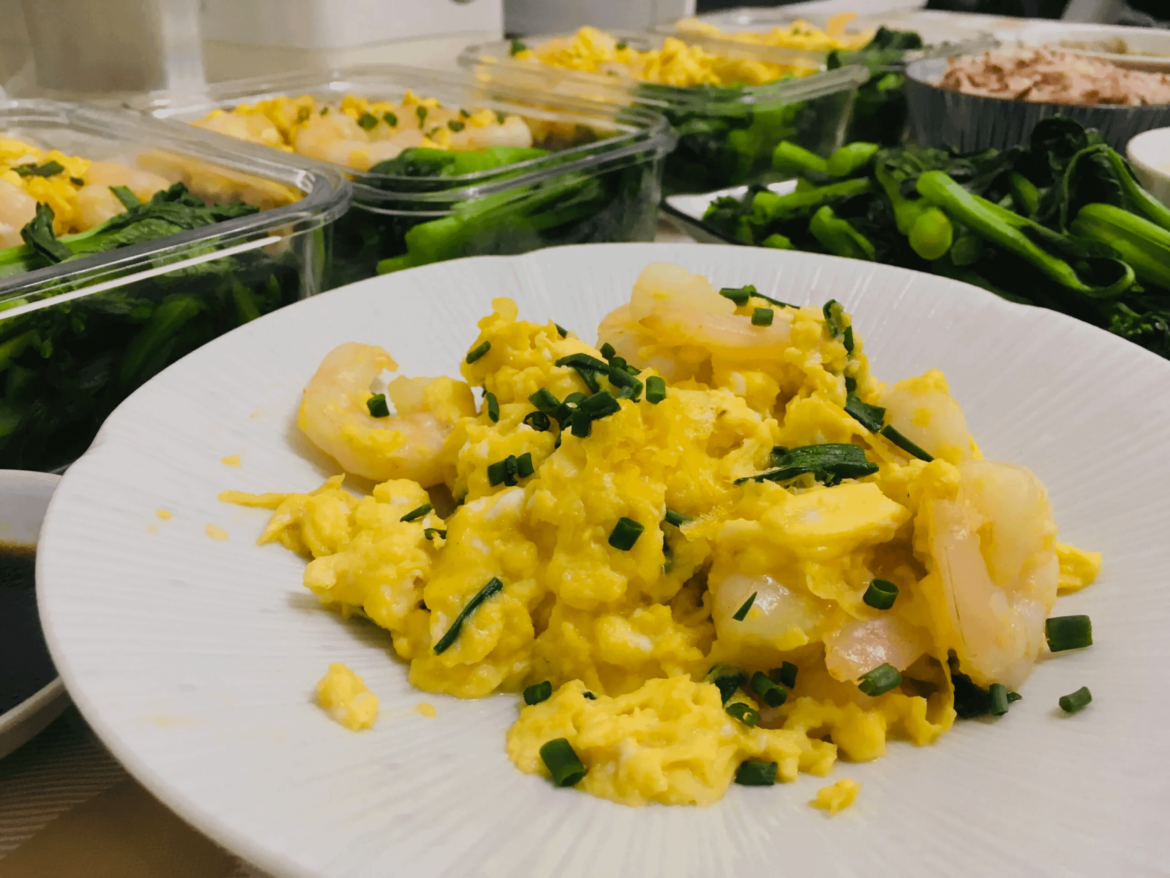 Shrimp and Egg Stir Fry with Special Soy Sauce