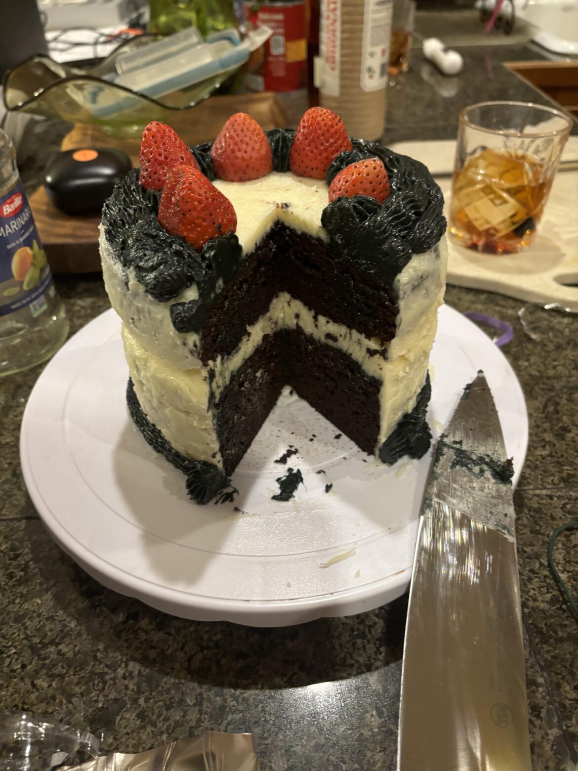 i made a cake for the first time, by myself. it’s not that pretty but it was quite good and yeah baking is quite jolly