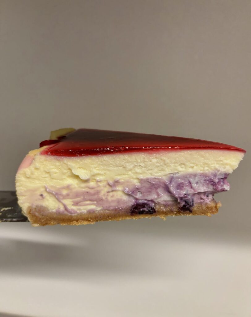 Blueberry cheesecake!