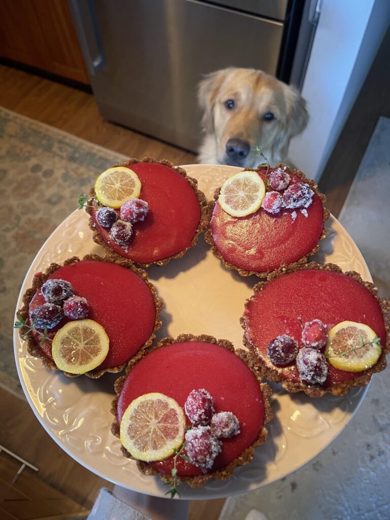 I made Cranberry Gingersnap Tarts from scratch— and somebody thinks they are all for her!