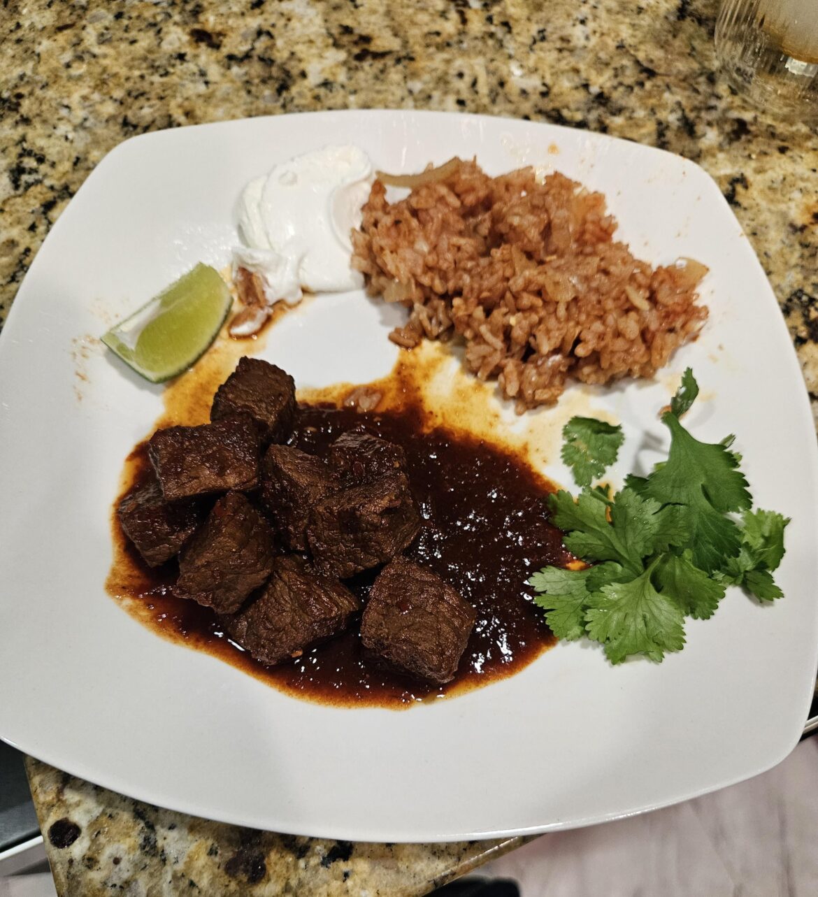 First time making chili Colorado