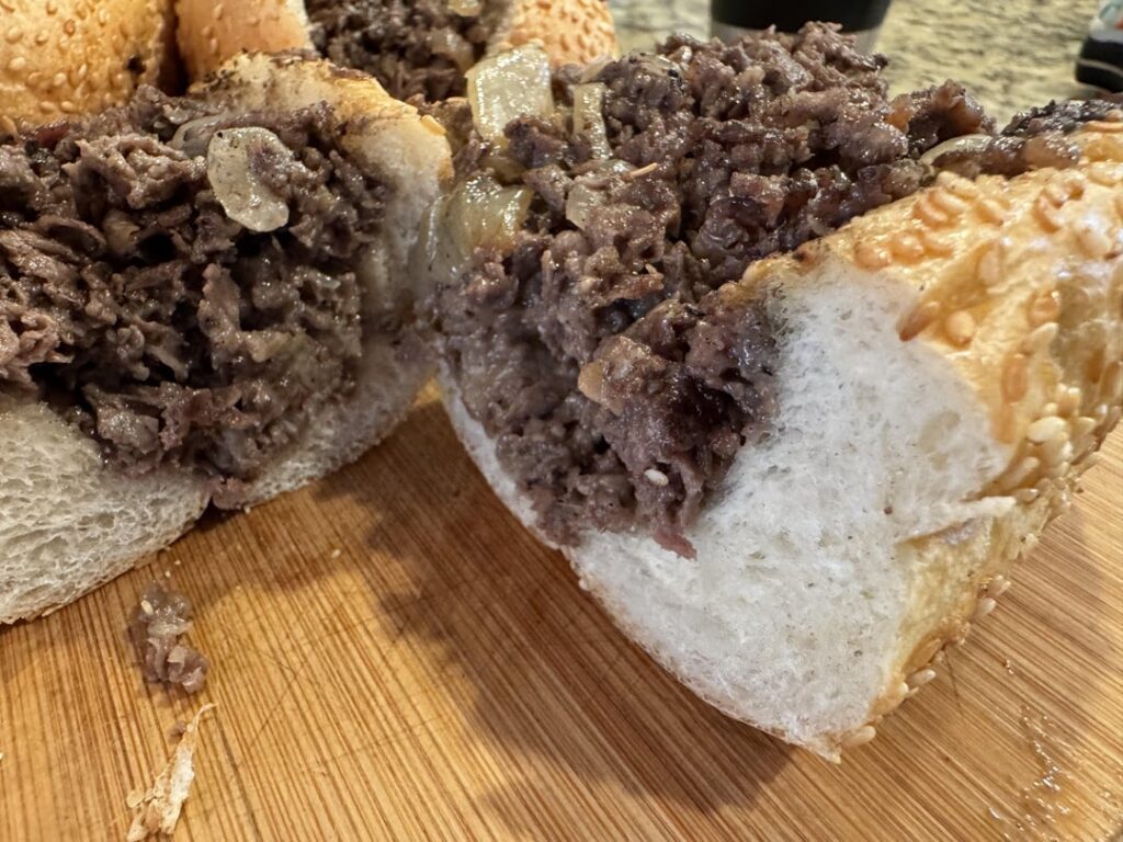 Made some cheese steaks