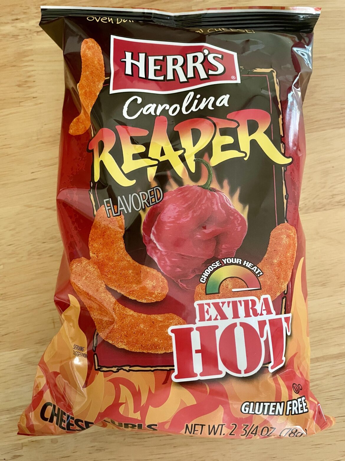 Confirmed: Herr's Reaper cheese puffs are either SIGNIFIGANTLY less spicy than they used to be, or are wildly inconsistent.