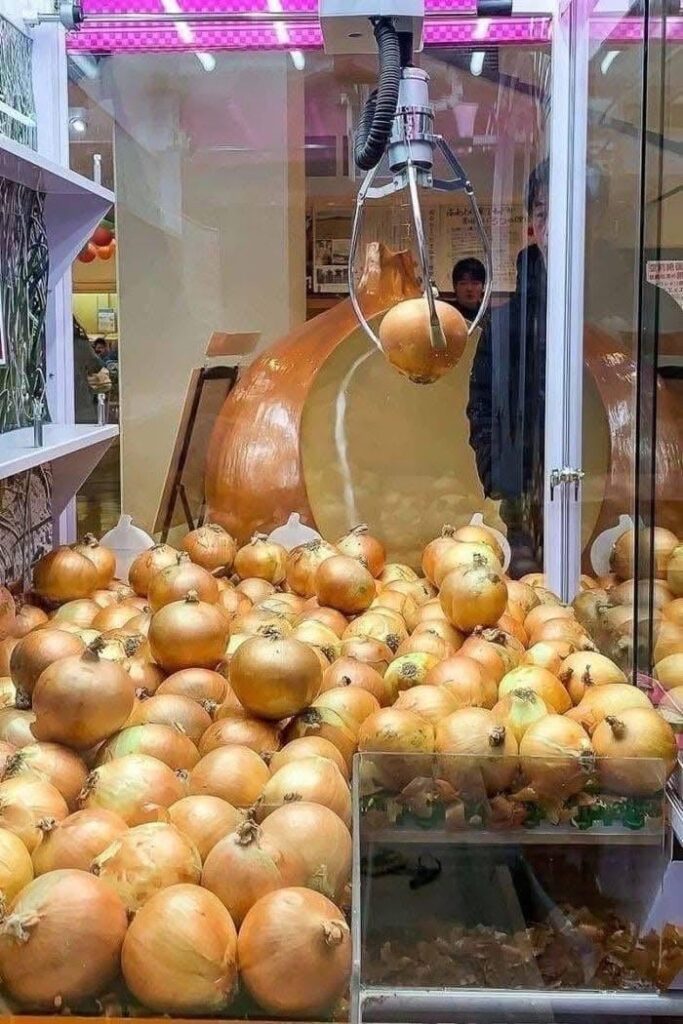 I don’t love onions, but I thought you guys might enjoy this contraption