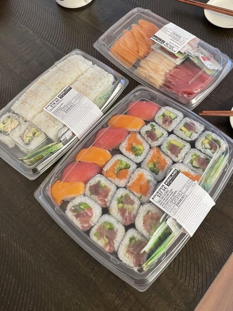 Costco sushi "somewhat near" Toronto, Canada