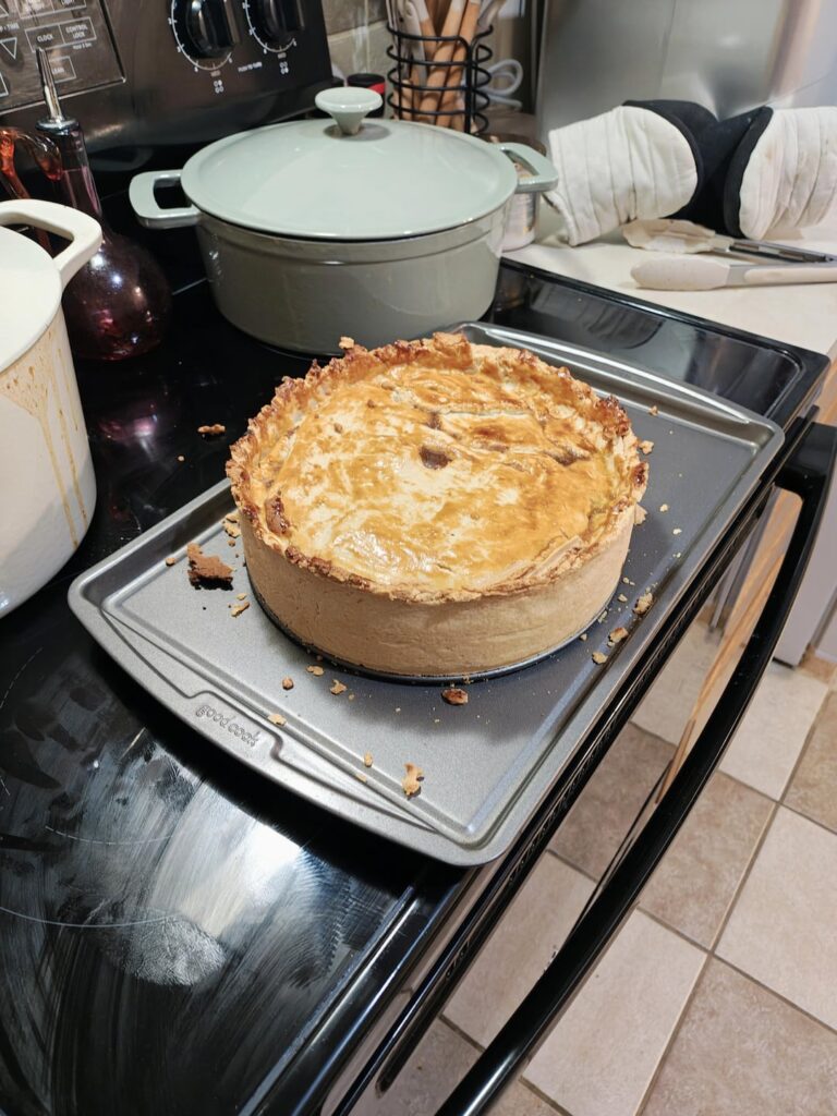Me, an American, attempted Steak and Ale pie.