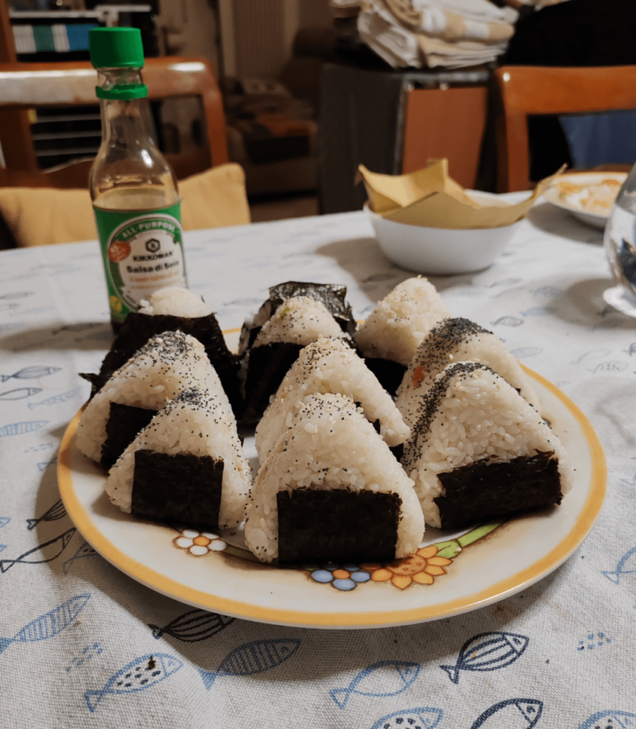 first time making onigiri